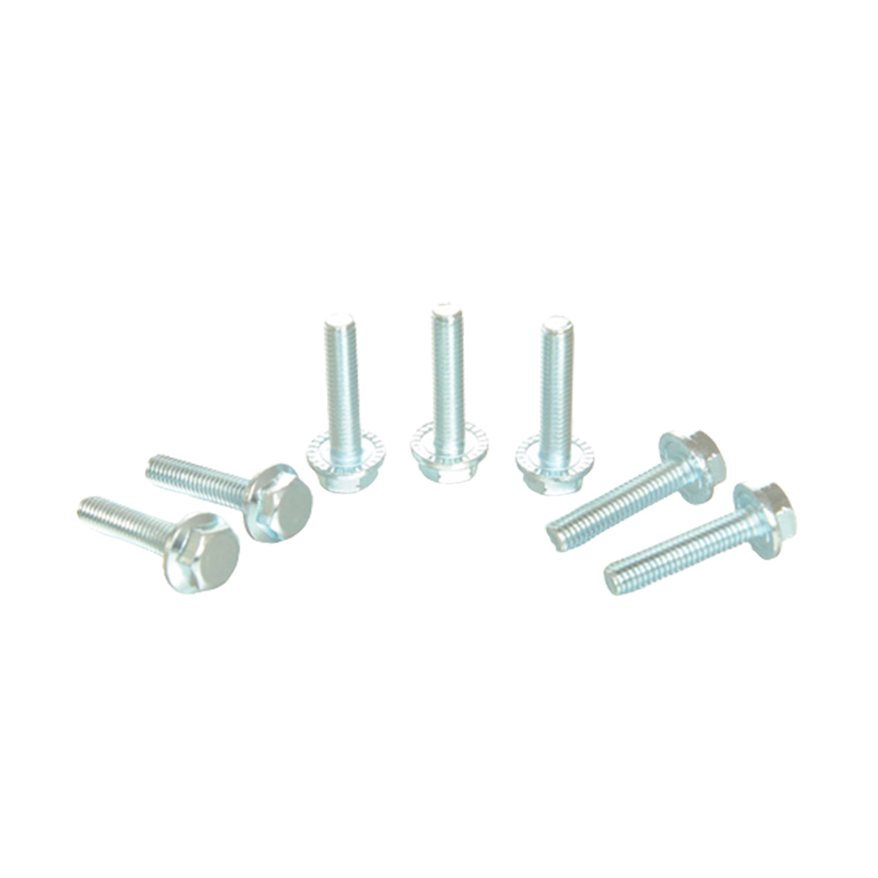 فلنج شش ضلعی با واشر و پیچ های دندانه دار